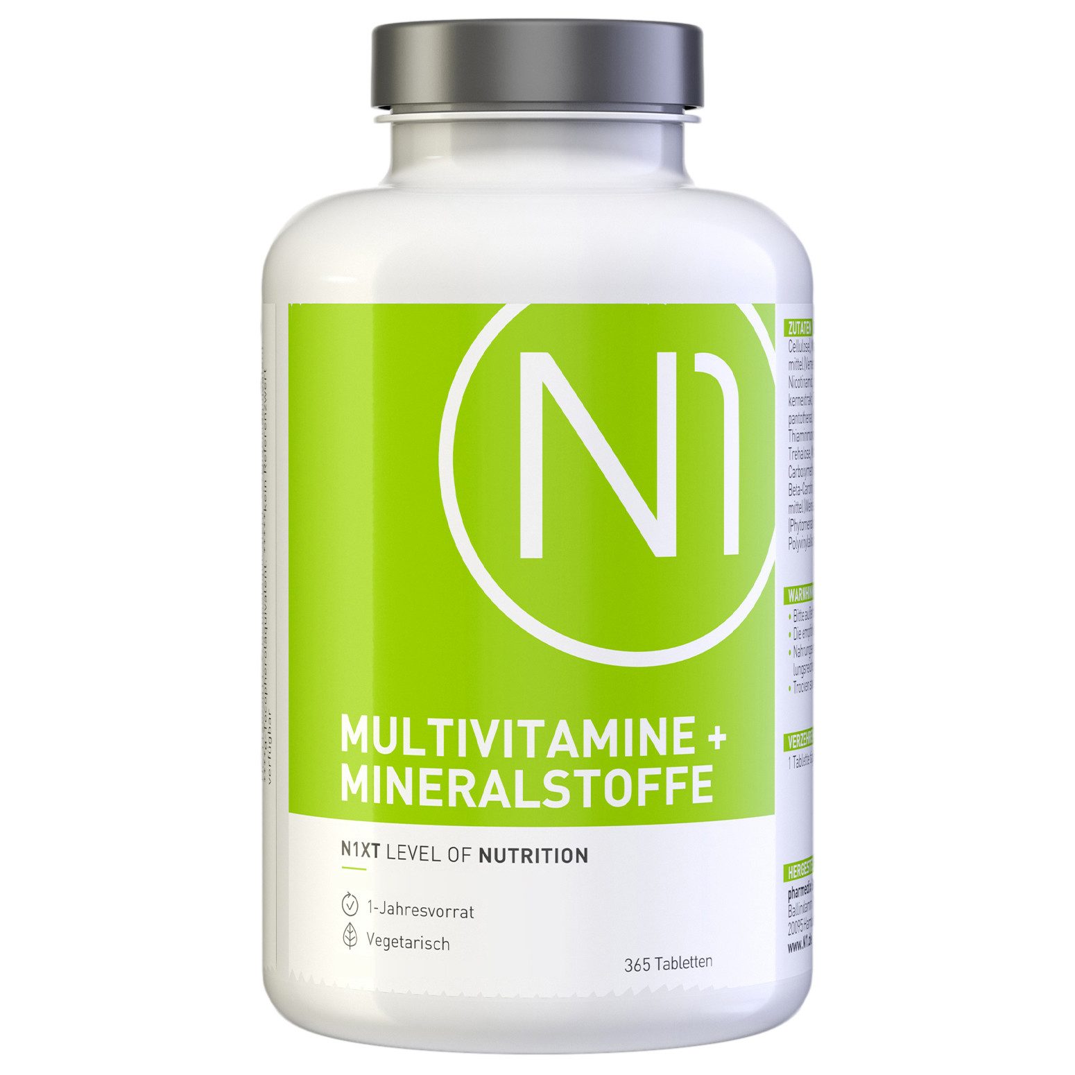N1 Healthcare N1 Multivitamin + Mineralstoffe, 365 Tabletten Tabletten, 365 St., 586 g