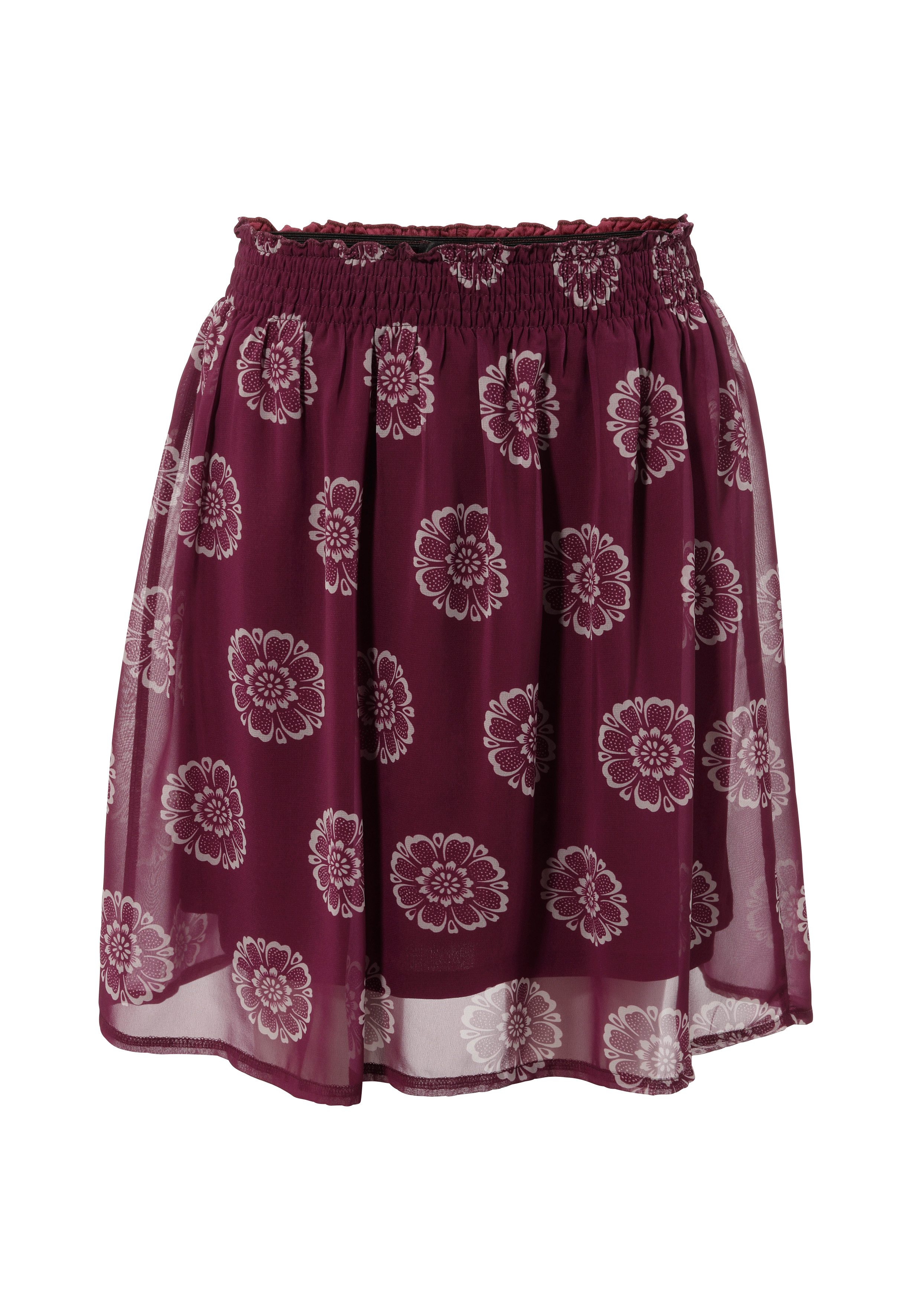 Aniston CASUAL Minirock mit extravaganten Blütendruck – Bild 4 von 5