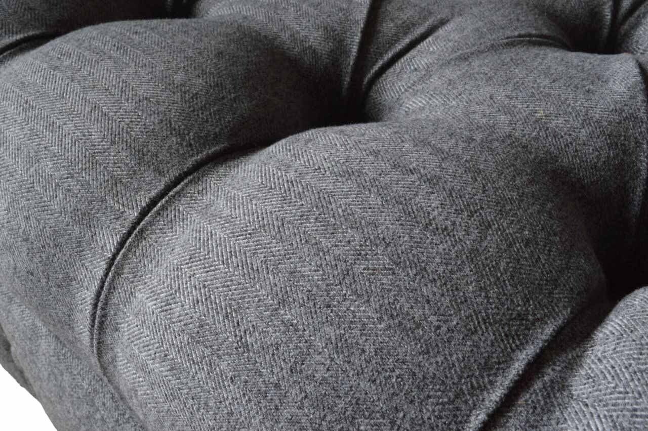 Made In Sofa Sitzer Textil Stoff JVmoebel Europe 3 Sofa Couch Chesterfield Couchen Neu, Sitz Polster