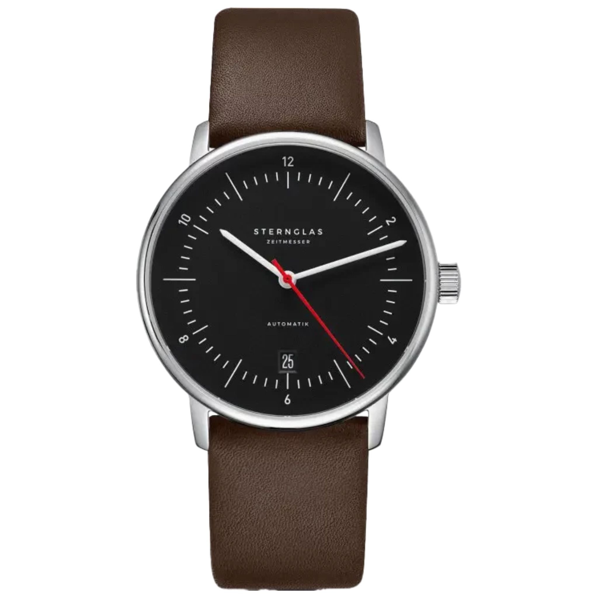 STERNGLAS Automatikuhr Sternglas NAOS Automatik S02-NA43-PR04 - Lederarmband