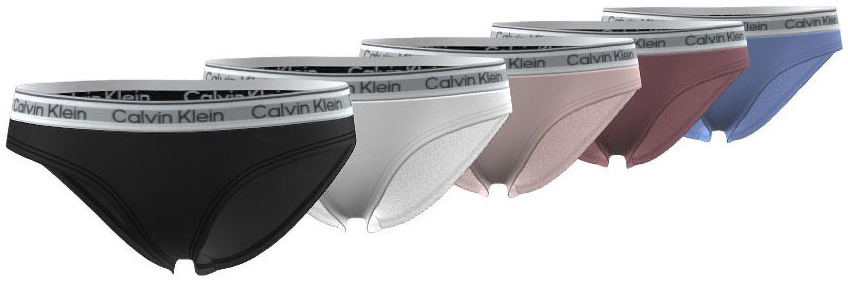 Calvin Klein Underwear Brasilslip 5PK BIKINI (Packung, 5-St., 5er-Pack) mit Logobund
