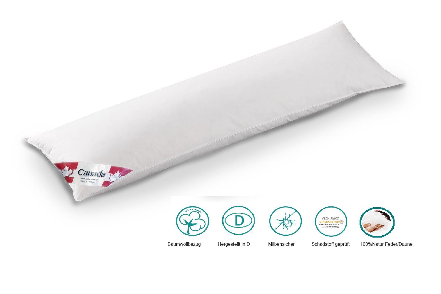 Canada Seitenschläferkissen Seitenschläferkissen Canada Daune 35x140 günstig online kaufen