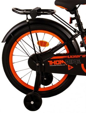 Volare Kinderfahrrad Kinderfahrrad Thombike für Jungen 18 Zoll Kinderrad in Schwarz Orange