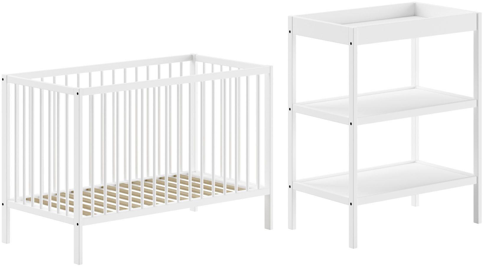 Babymöbel-Set Dino ist das ideale Start Set für Ihr Kind aus massiver Buche
