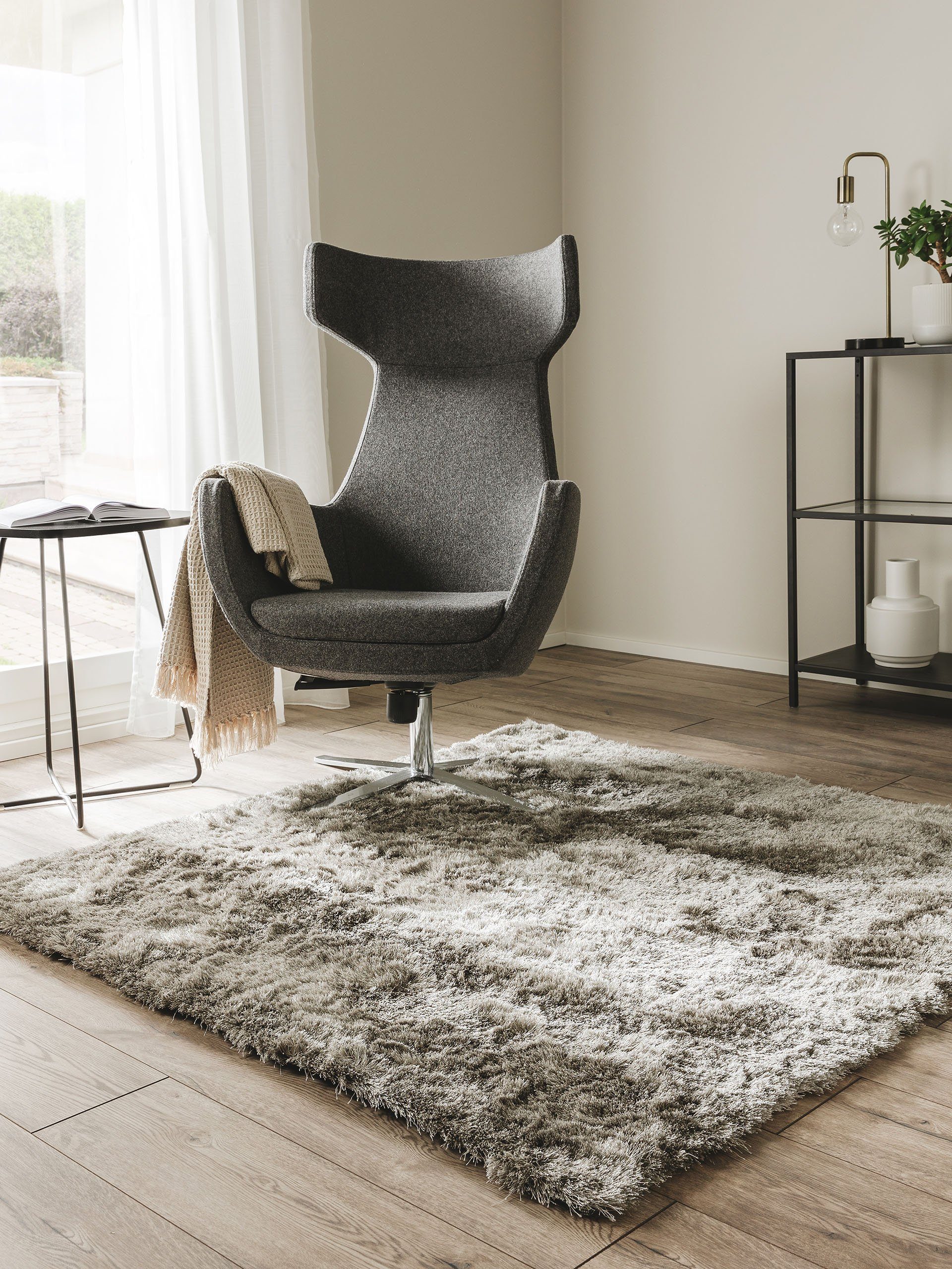 benuta Teppich Whisper, quadratisch, Höhe: 31 günstig online kaufen
