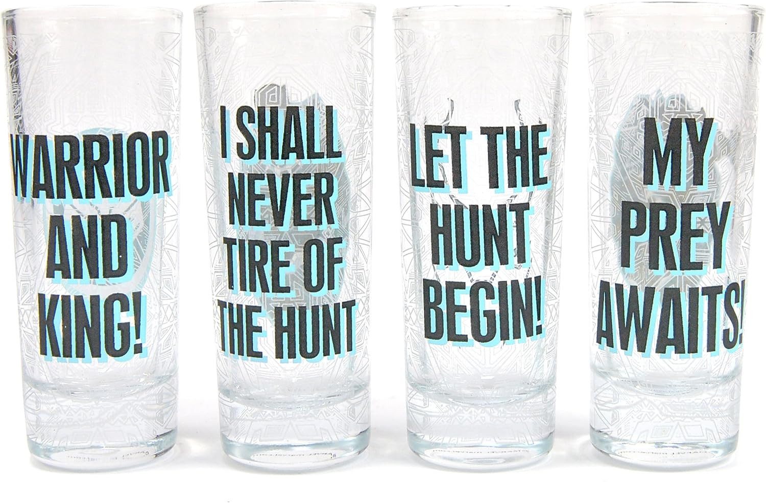 Half Moon Bay Schnapsglas Marvel Black Panther Schnapsgläser 4er Set, 1-tlg., Marvel Black Panther Schnapsgläser Set