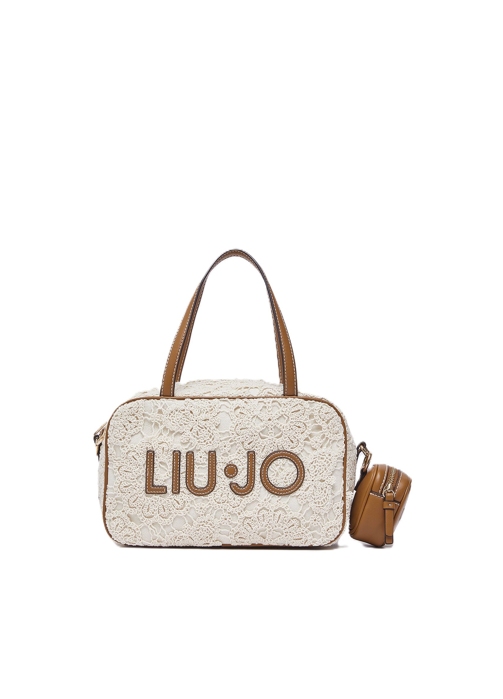 Liu Jo Schultertasche - Mittelgroße Bowling Bag aus Spitze - Tasche Damen - Handtasche - Umh