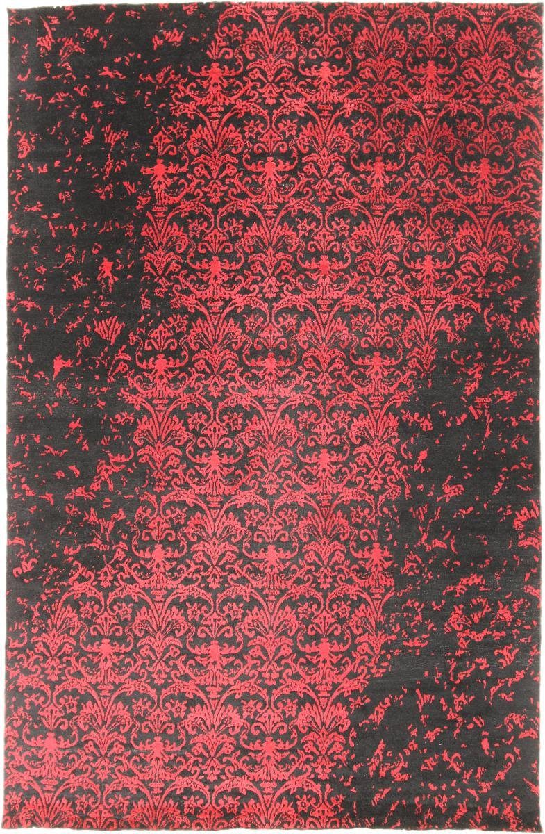 Orientteppich Sindhi 196x299 Handgeknüpfter Moderner Orientteppich / Designteppich, Nain Trading, rechteckig, Höhe: 12 mm