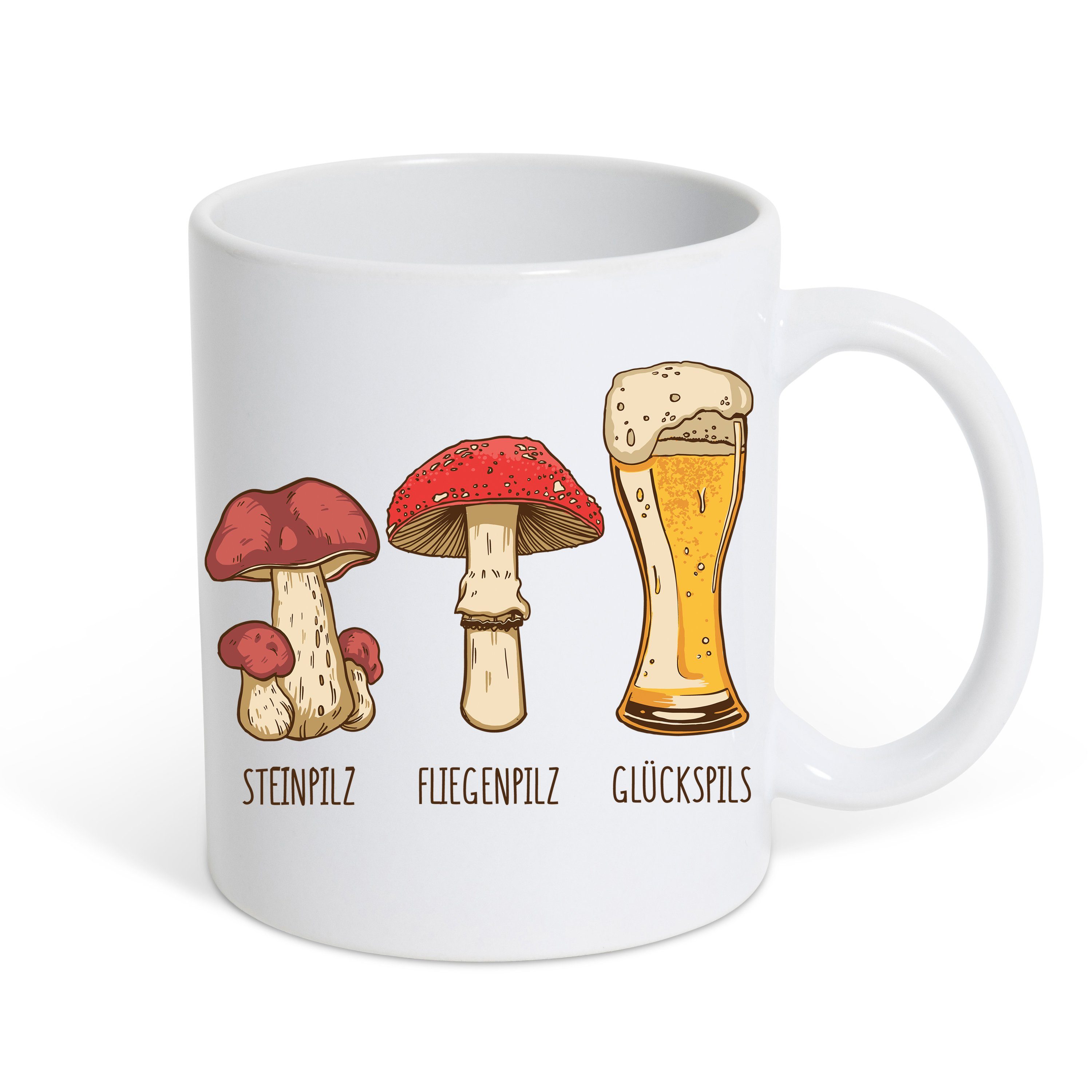 Tasse Glückspils Kaffeetasse Geschenk