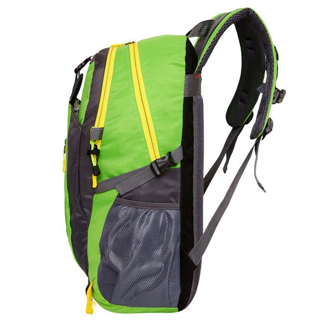 Wanderrucksack Seesack, DÖRÖY wasserfester Outdoor-Wanderrucksack,Studenten-Schultasche 40L grün
