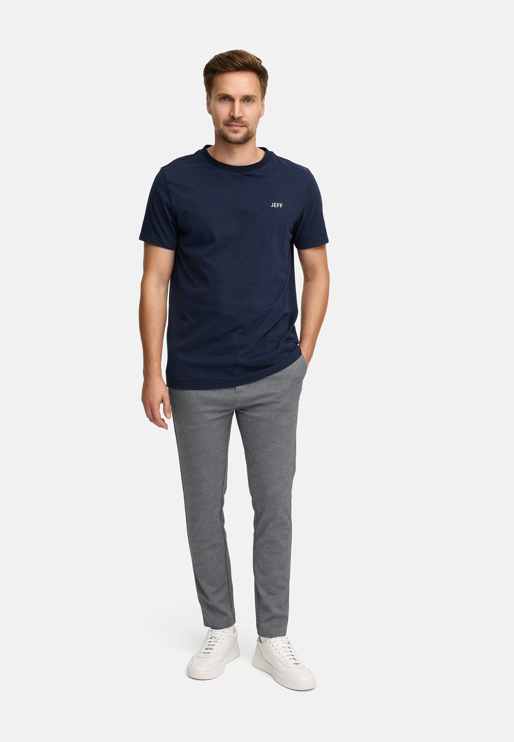 Jeff T-Shirt Herren JFCayson Shirt Tee Herrenshirt aus Baumwolle mit Logo-Detail