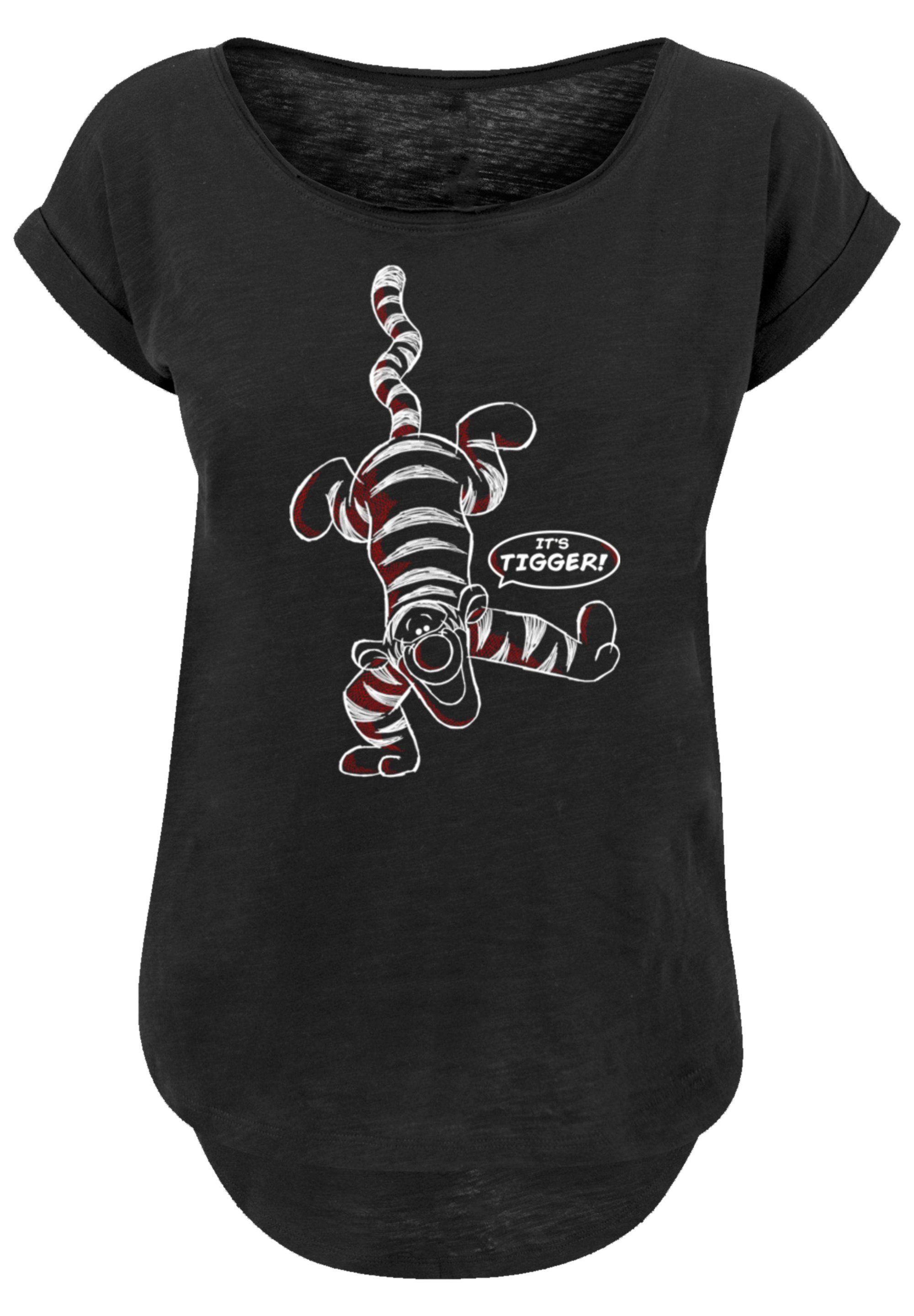 Tigger Baumwollstoff It\'s T-Shirt mit Winnie Puuh hohem Qualität, weicher F4NT4STIC Disney Sehr Tragekomfort Premium