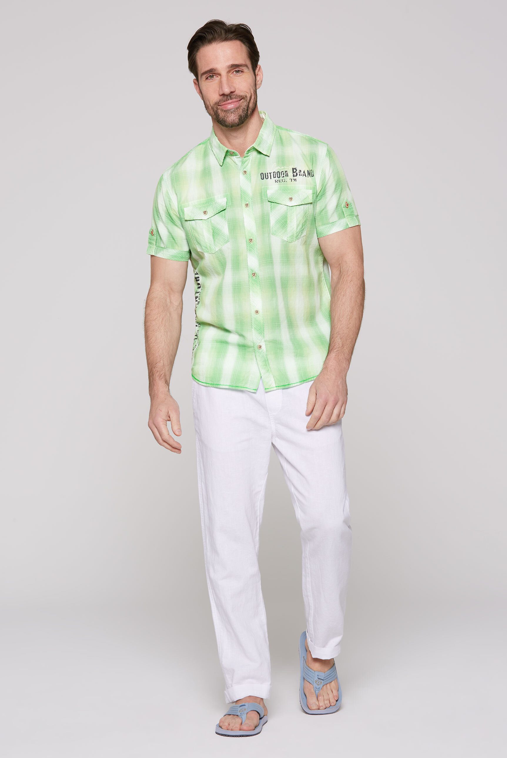 CAMP DAVID Kurzarmhemd aus Baumwolle