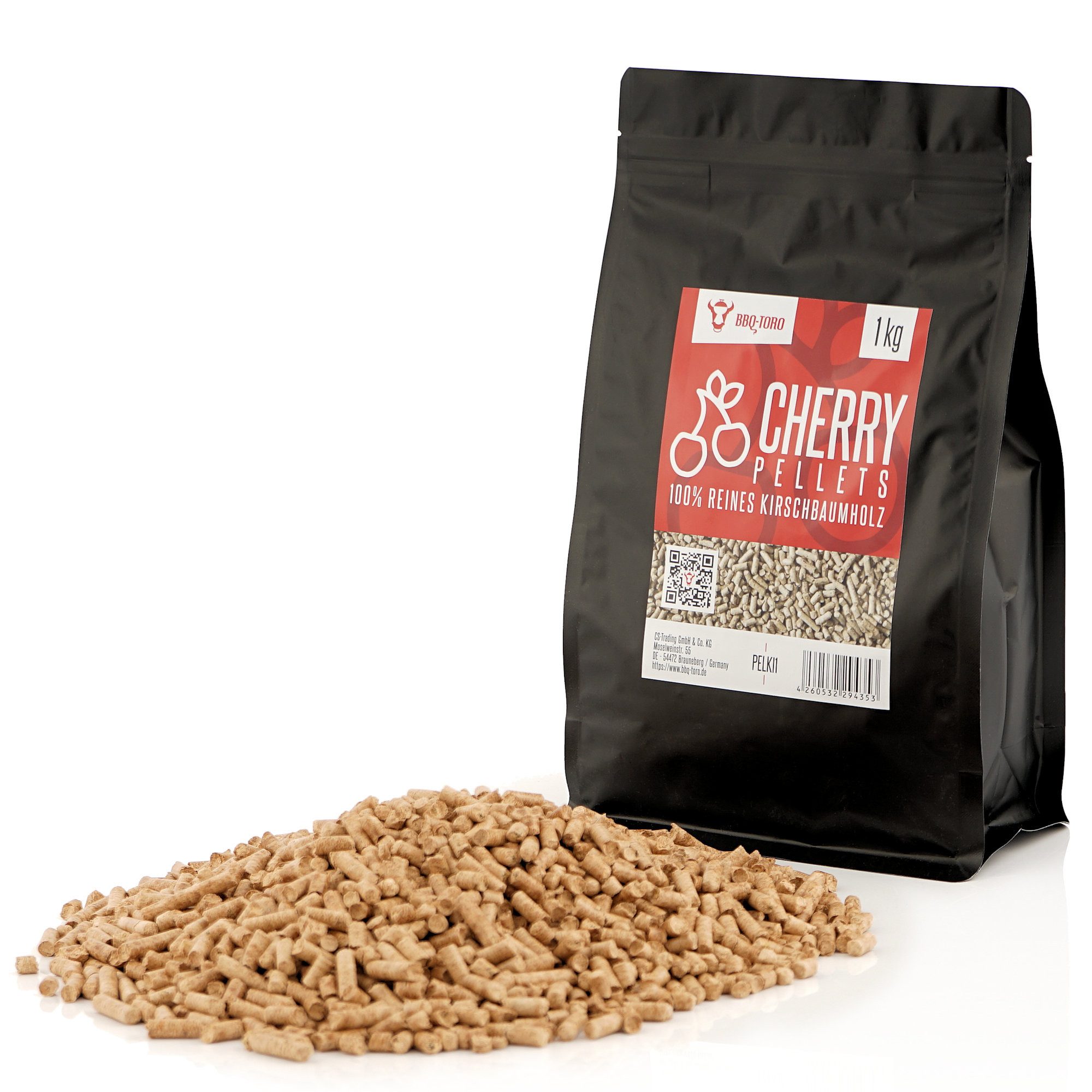 BBQ-Toro Holzpellets Pellets Set aus 100% Fruchtholz, 4 Sorten à 1 kg, Smokerpellets für Gr