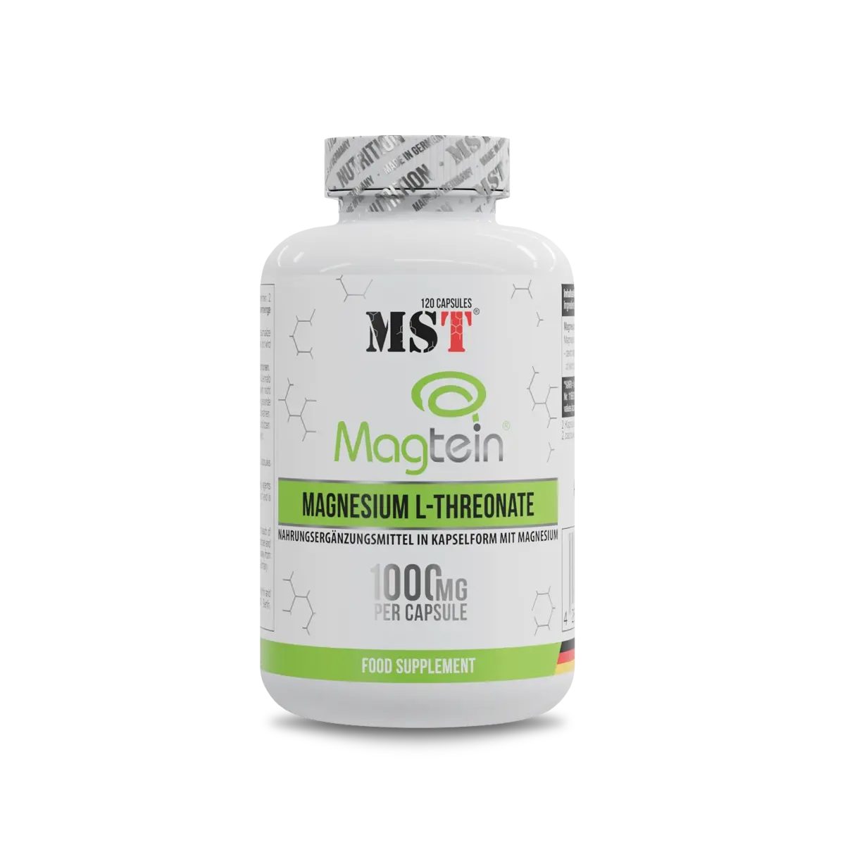 MST Nutrition MST - Magnesium L-Threonate Magtein® 1000mg - 120 Kapseln, 120 St.