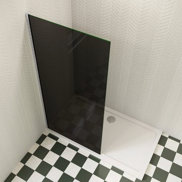 duschspa Duschwand 80-140cm schwarze Trennwand Walk in Dusche ESG Duschwand Glaswand, Einscheibensicherheitsglas, Sicherheitsglas, (Set), Glas