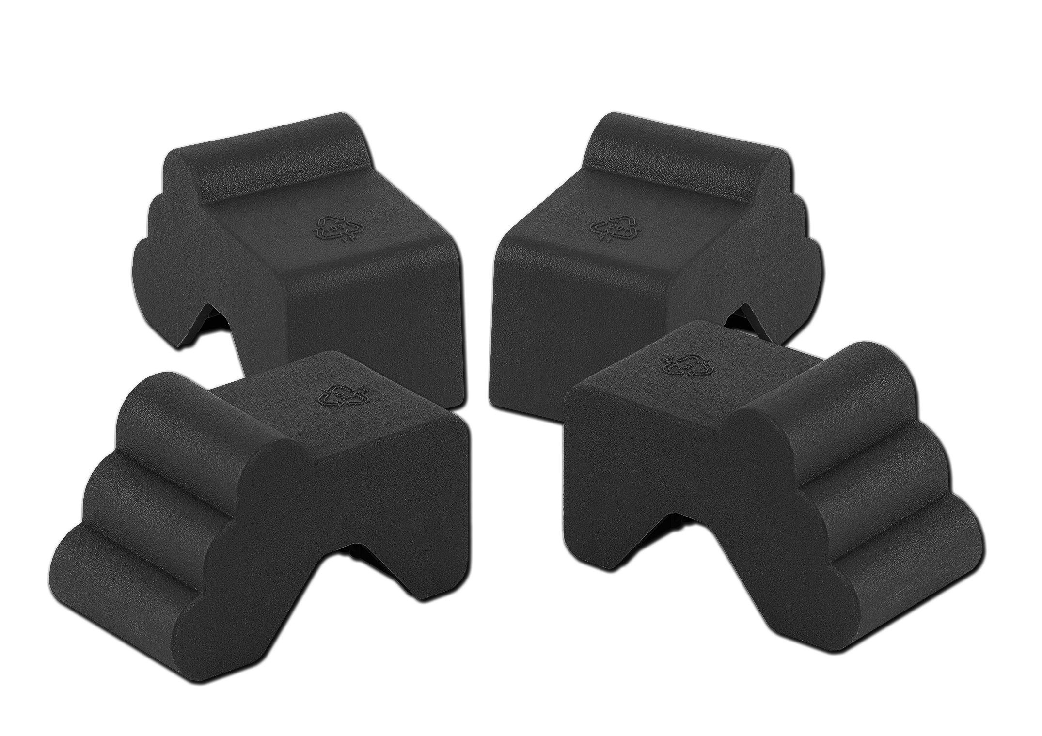 BigDean Blumentopfuntersetzer 4x Blumentopf Füßchen Anthrazit günstig online kaufen