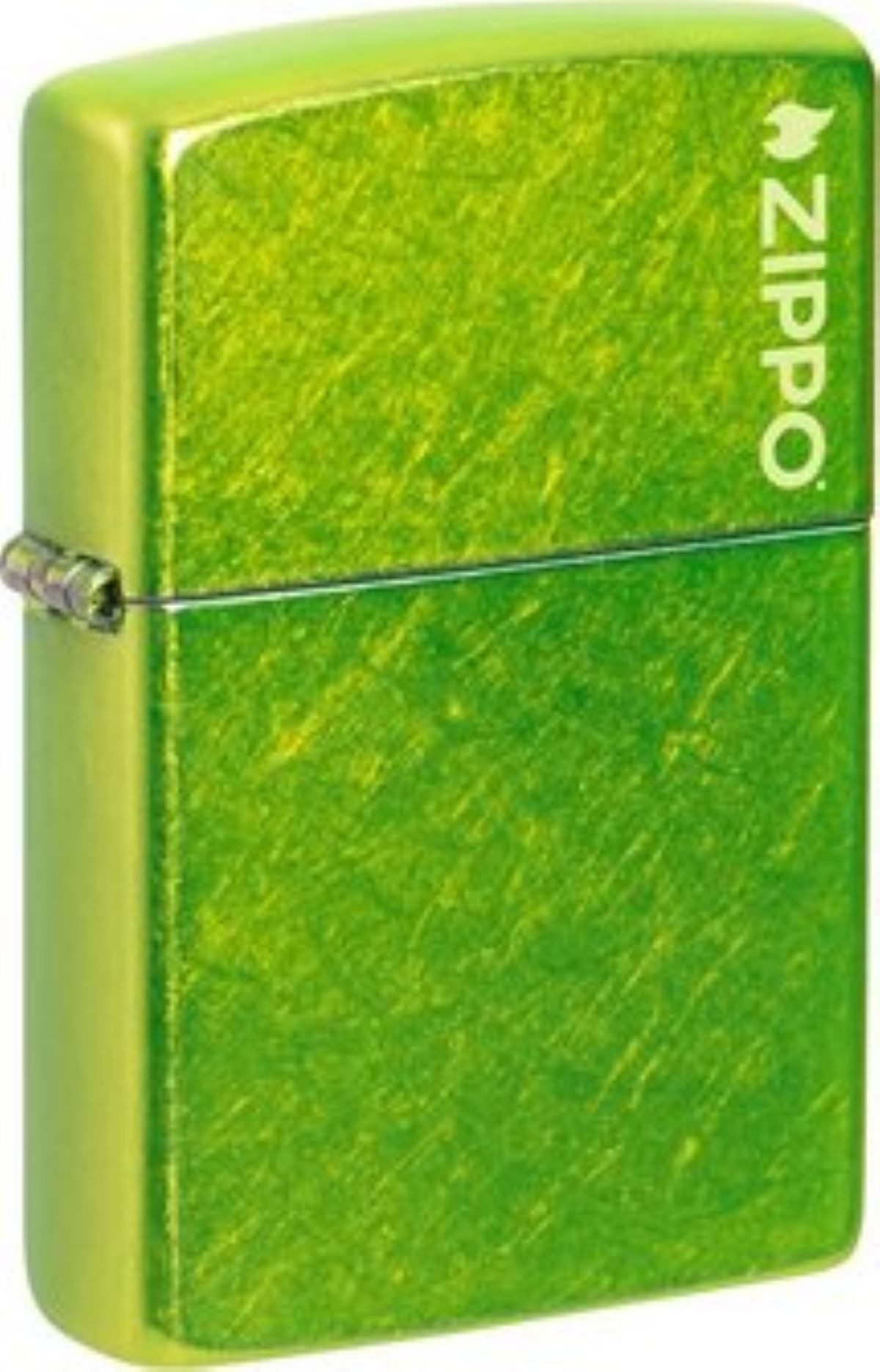 Zippo Feuerzeug Lurid grün mit Logo, das Original mit dem " Klick "