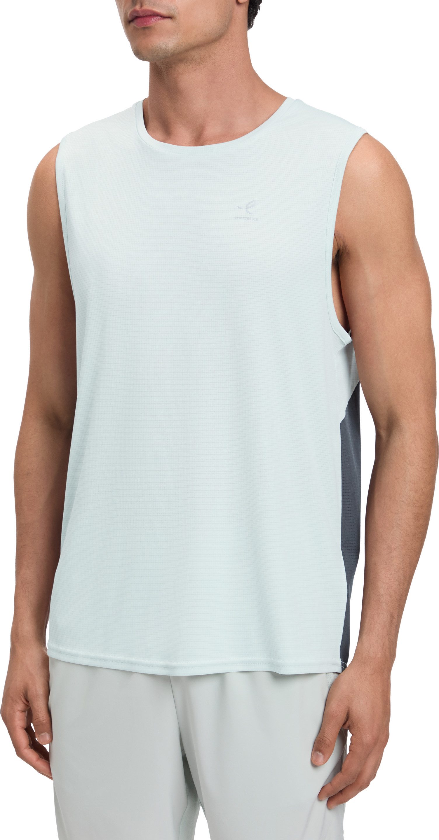 Energetics Laufshirt HE.-TANK-SHIRT STEFAN SL M mit Rundhalsausschnitt mit Bündchen, aus Polyester, Regular Fit