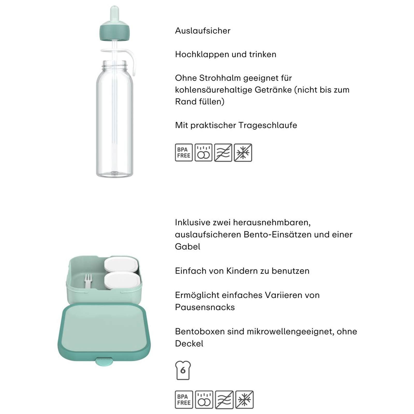 Mepal Lunchbox Campus (2025) Lunchset XL 2-tlg., Kunststoff, (2-tlg), Spülmaschinengeeignet – Bild 3 von 5