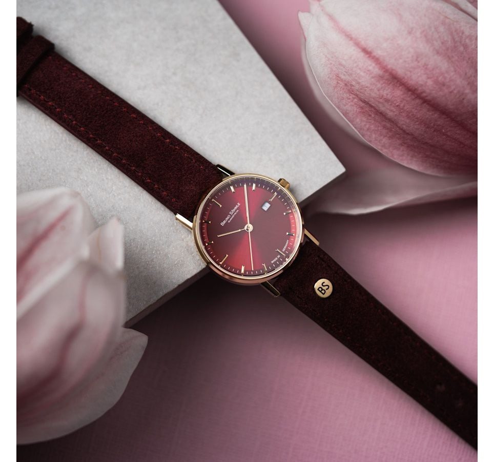BRUNO SÖHNLE Quarzuhr Damenuhr Glashütte Bruno Söhne Rondo