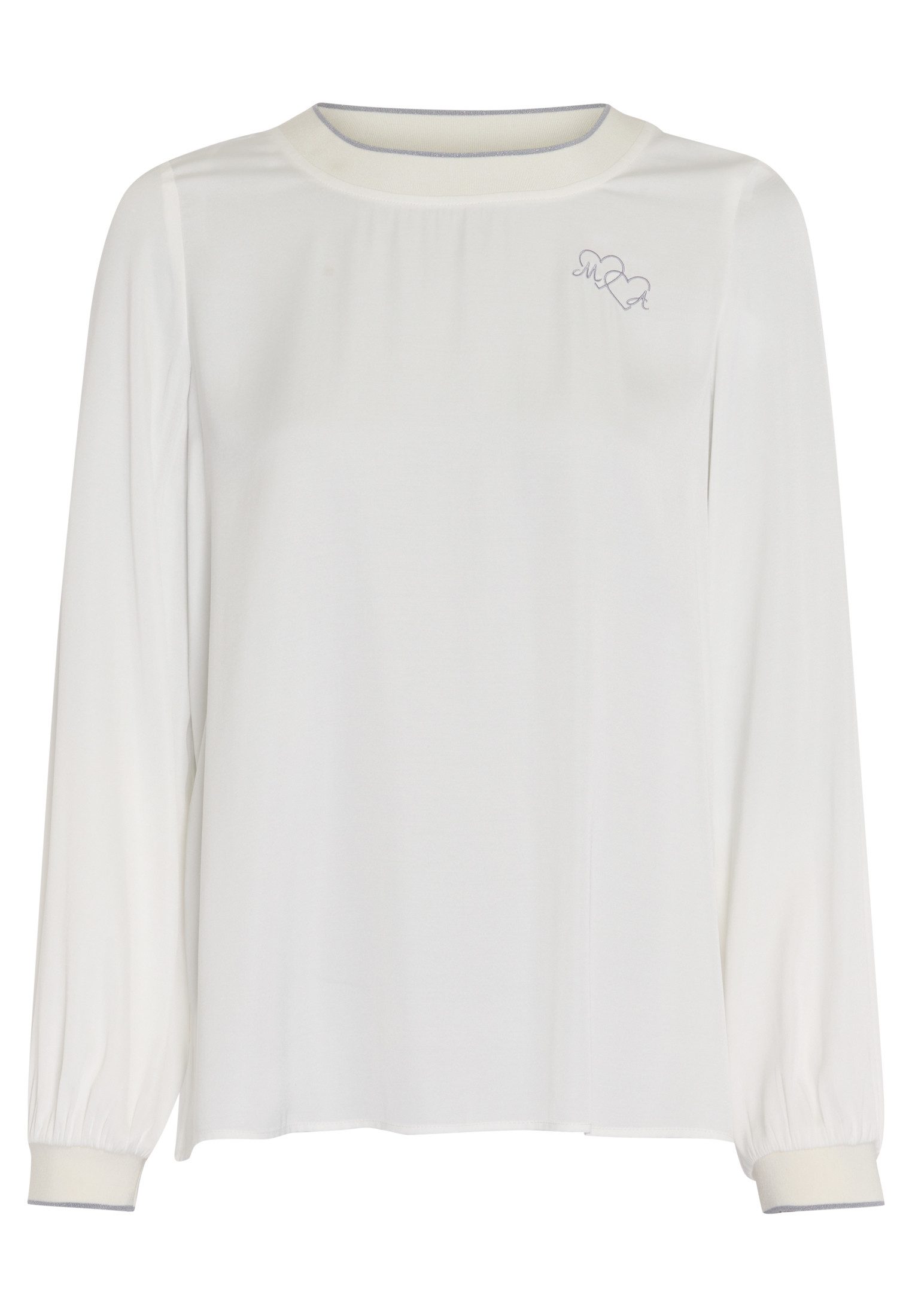 MARC AUREL Blusentop mit Strick-Bündchen