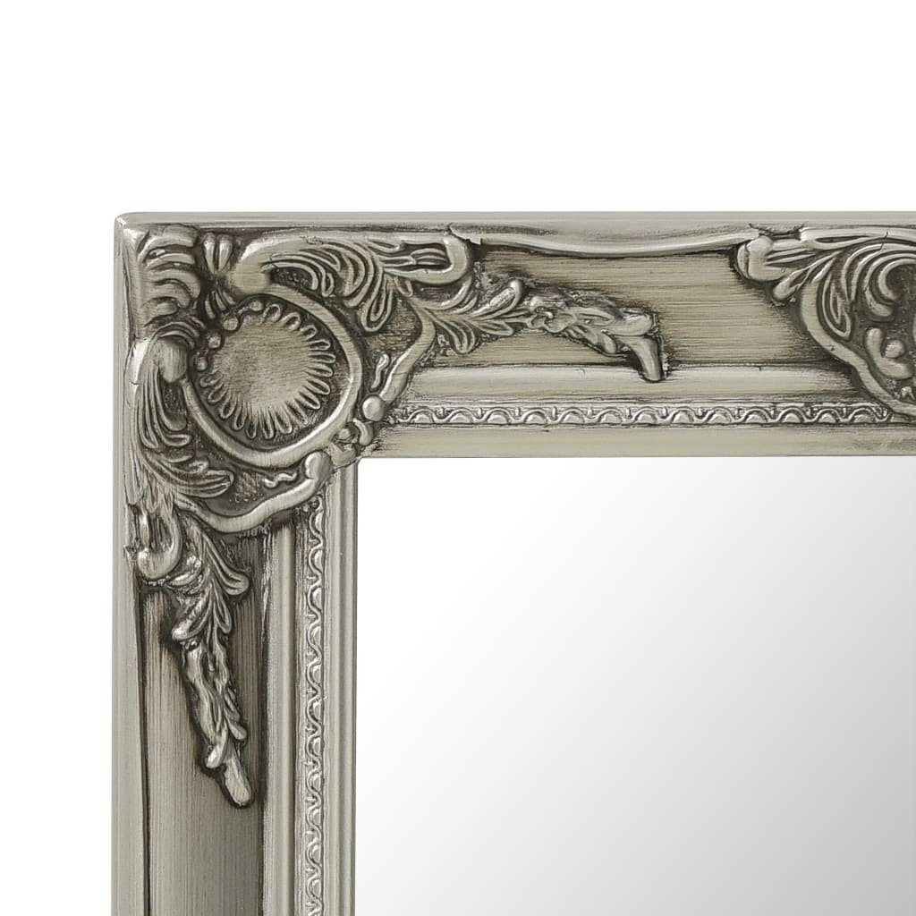furnicato Wandspiegel im Barock-Stil 50x50 Silbern cm