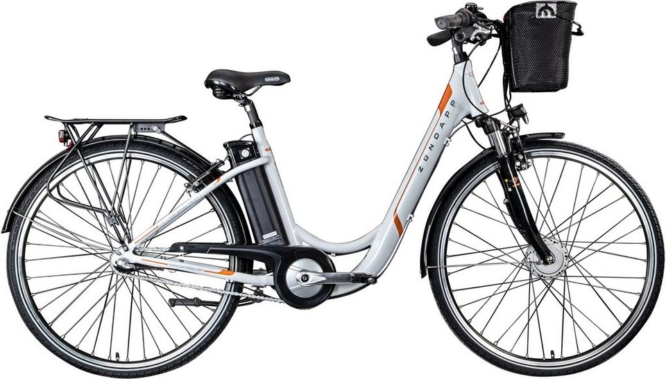 Zündapp E-Bike Z510, 3 Gang Shimano Nexus SC-3C41 Schaltwerk,  Nabenschaltung, Frontmotor, 374 Wh Akku, Super günstiges E-Bike Hollandrad  mit 28 Zoll Laufradgröße