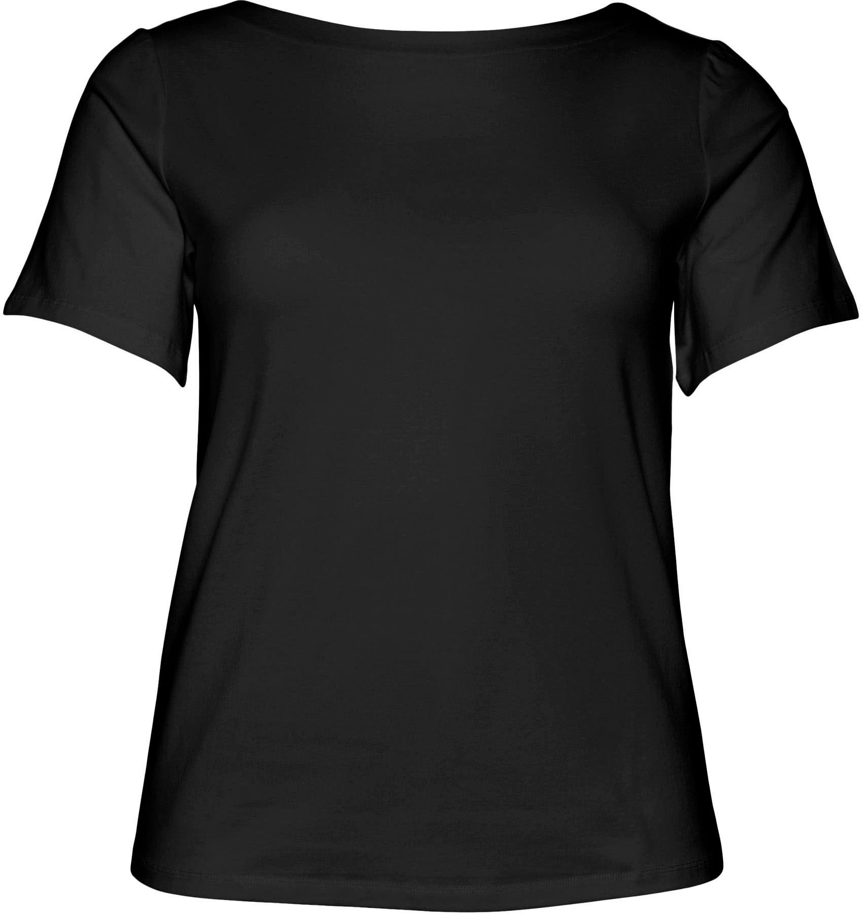 Vero Moda Curve T-Shirt VMVANDA Baumwolle-/Modalmischgewebe aus weichem