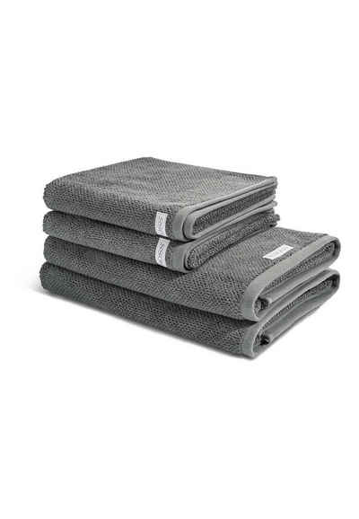 ROSS Handtuch Set »Selection - Organic Cotton«, Walkfrottee, (Spar-Set, 4-tlg), 2 X Handtuch 2 X Duschtuch - im Set - Baumwolle -