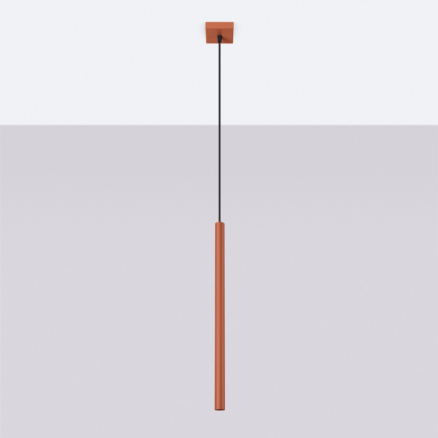 SOLLUX lighting Hängeleuchte Pendelleuchte Pastelo 1 Roter Ocker, Nicht enthalten