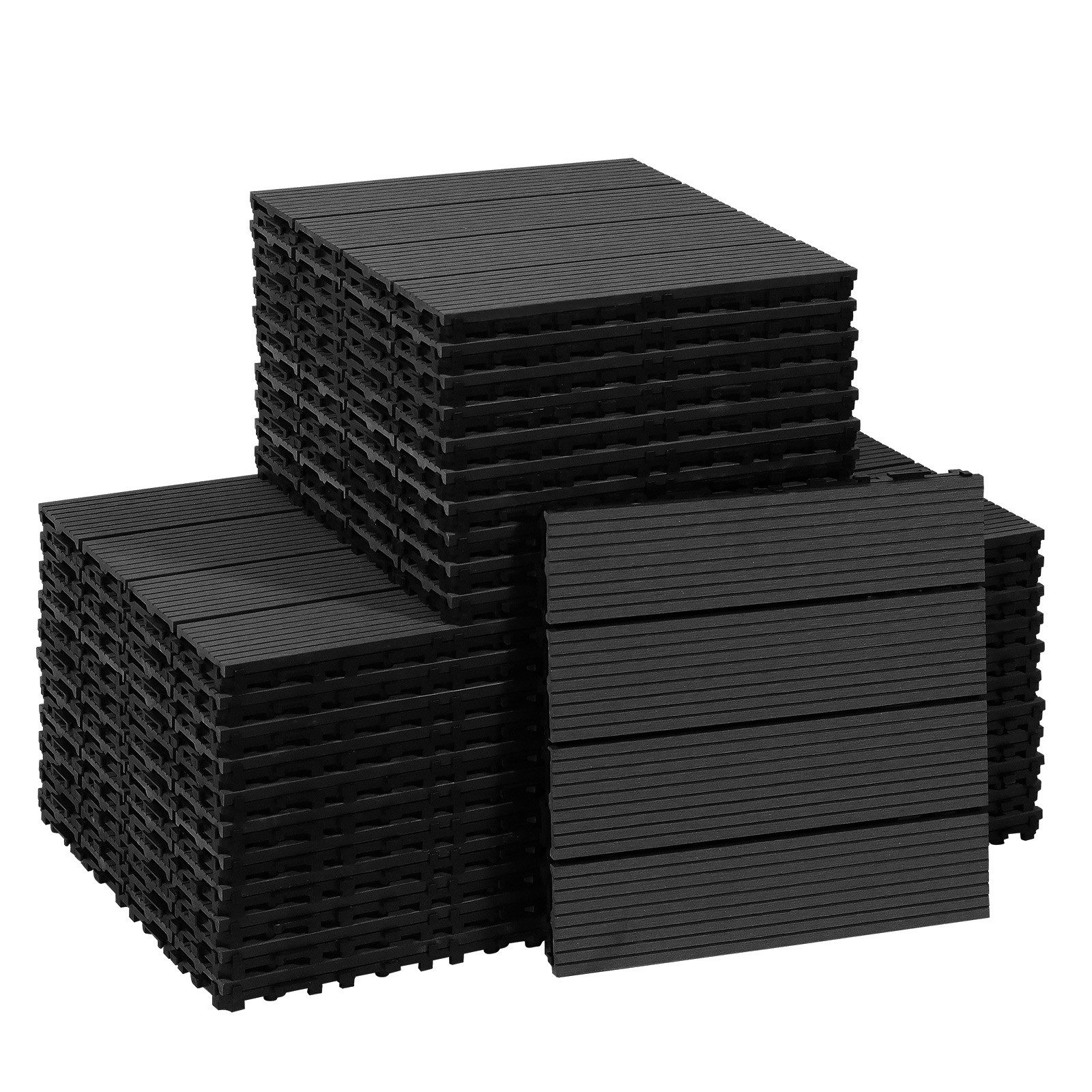 CCLIFE Terrassendielen WPC Terrassendielen, Balkon Boden, 30x30cm/ 30x60cm, (33-St)