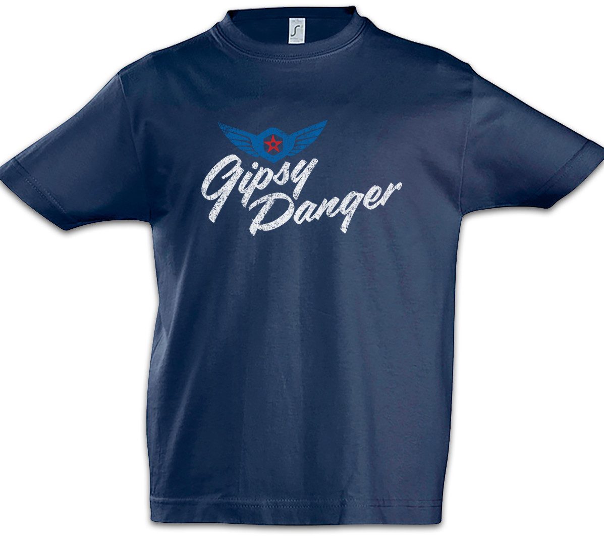 Print-Shirt Vintage Gipsy Danger Logo Kinder T-Shirt Del Toro Kaiju Pacific Rim