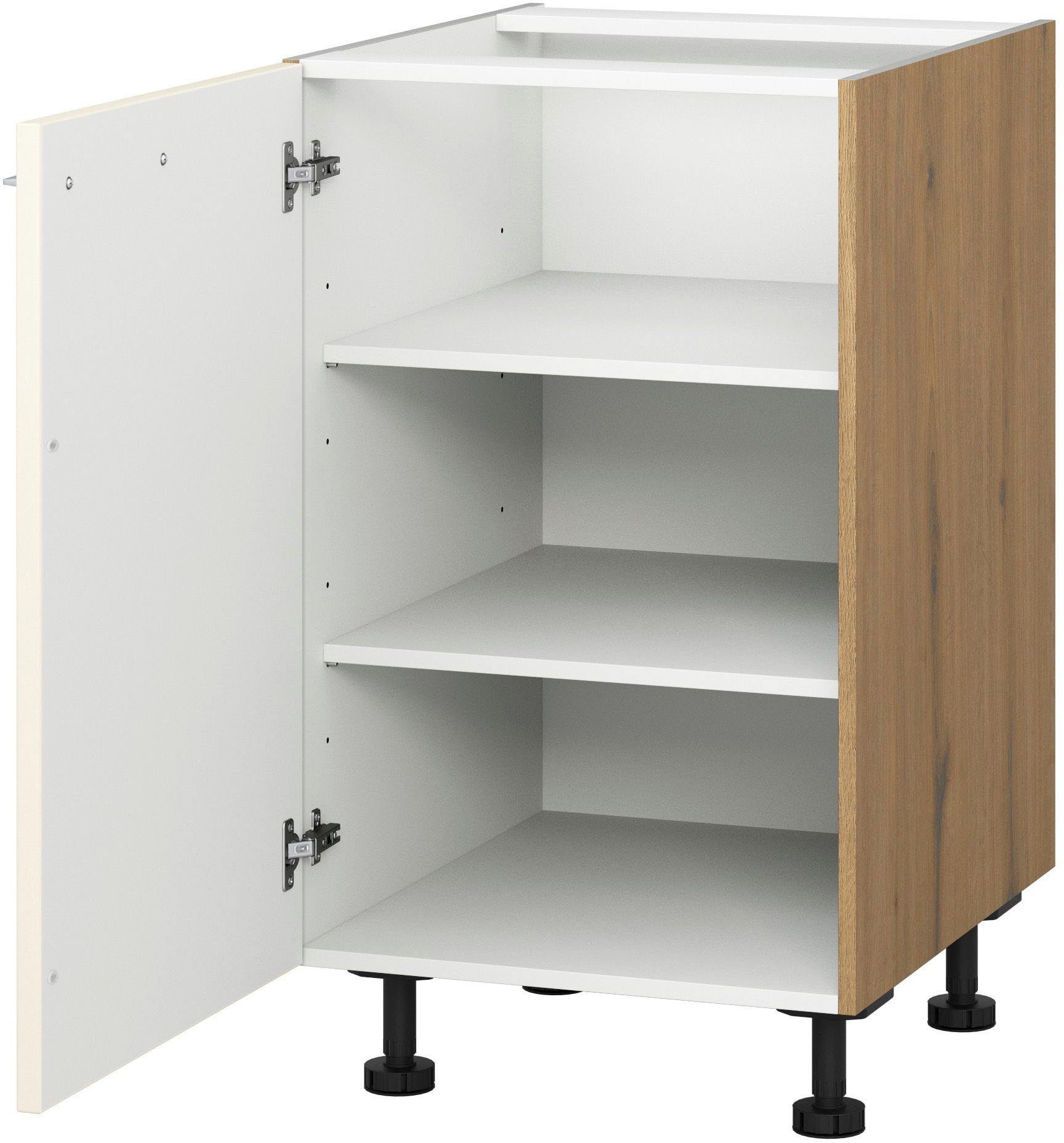 KOCHSTATION Unterschrank "KS-Trea U50", mit zwei Einlegeböden, Breite 50 cm günstig online kaufen