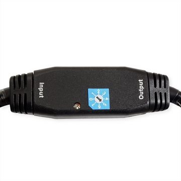 ROLINE HDMI High Speed Kabel, mit Repeater Audio- & Video-Adapter HDMI Typ A Männlich (Stecker) zu HDMI Typ A Männlich (Stecker), 3000.0 cm