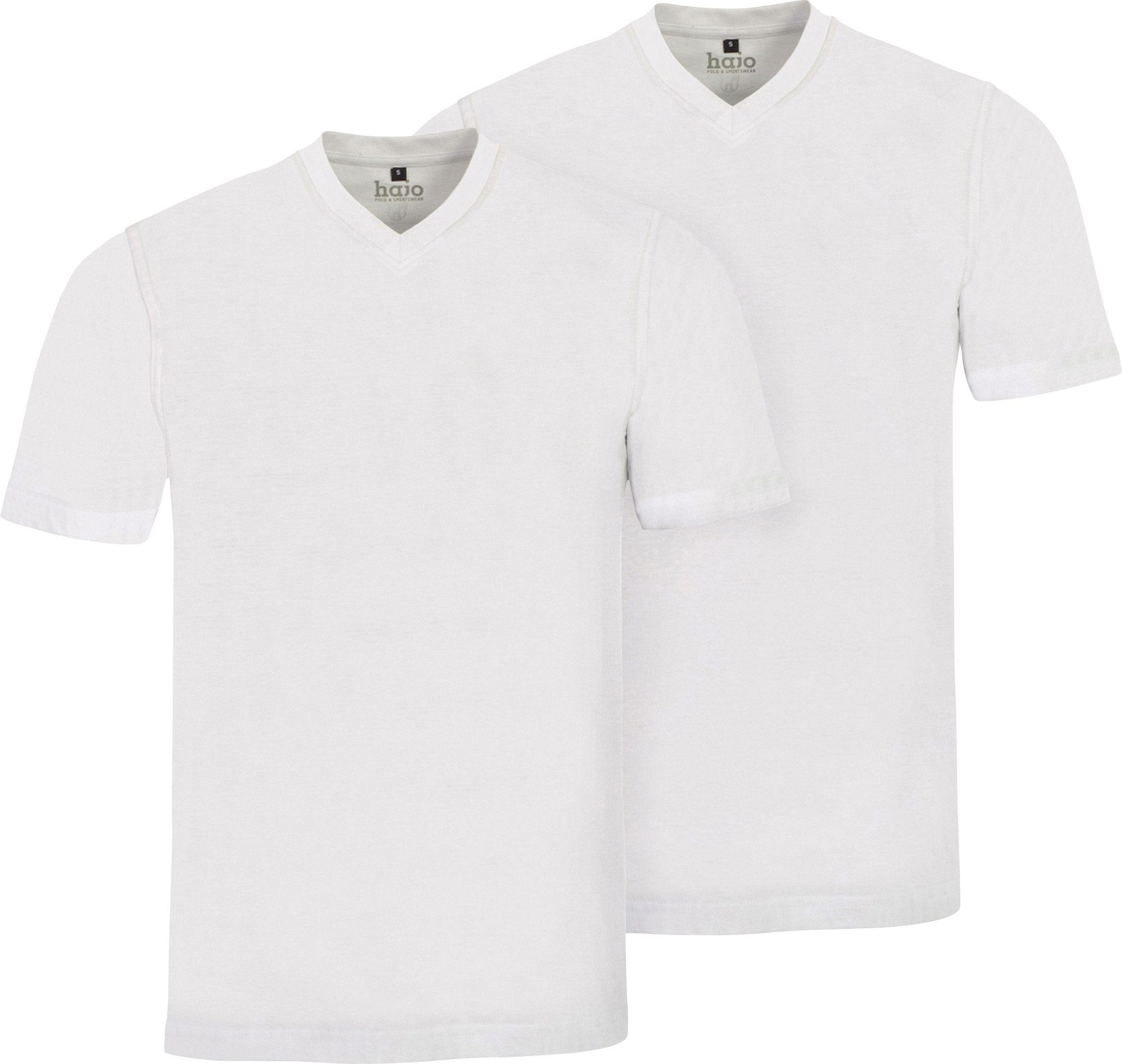 Hajo Sweatshirt Herren-T-Shirt 2er-Pack Uni