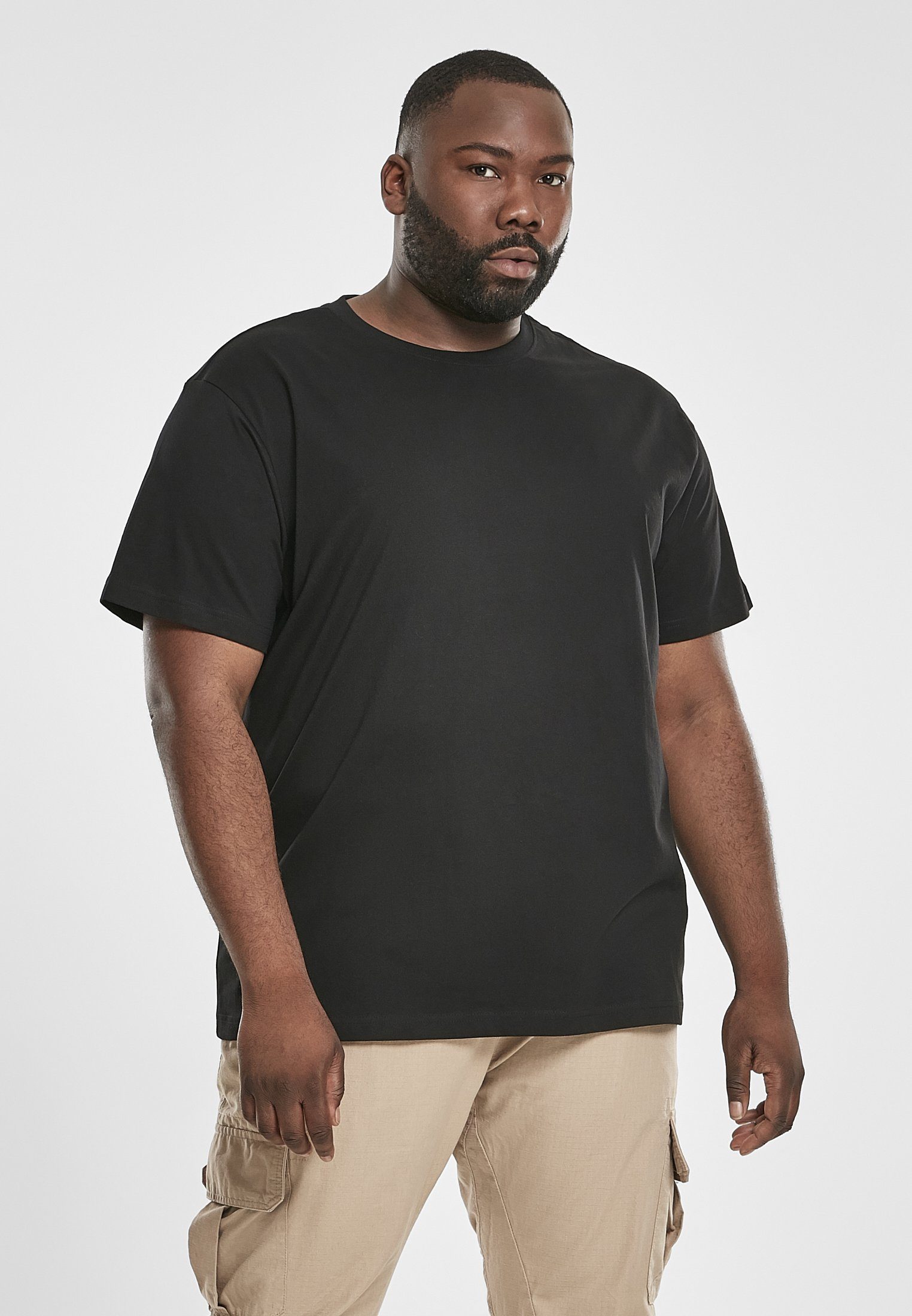 URBAN Basic (1-tlg) Tee T-Shirt black/white Herren 2-Pack CLASSICS