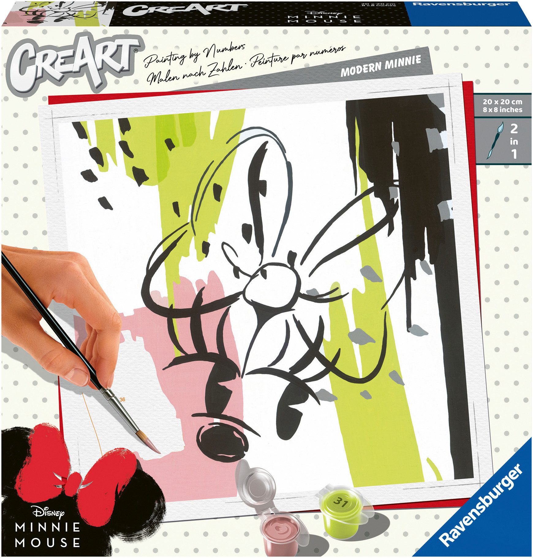 Ravensburger Malen nach Zahlen CreArt, Modern Minnie, Made in Europe