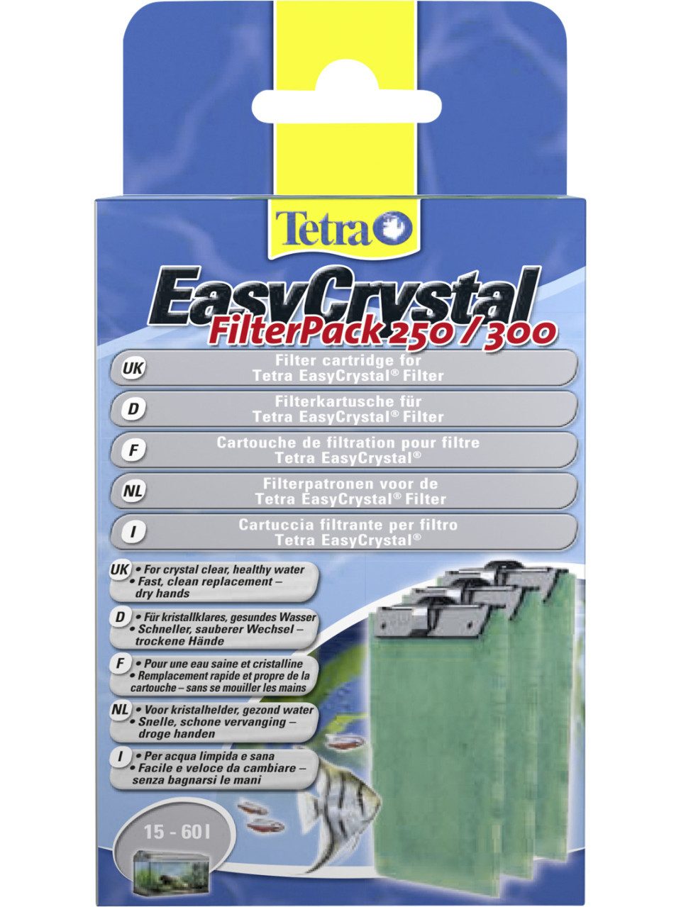 Tetra Aquariumfilter Tetra Filterkatusche EasyCrystal 250 300 Inhalt: 3