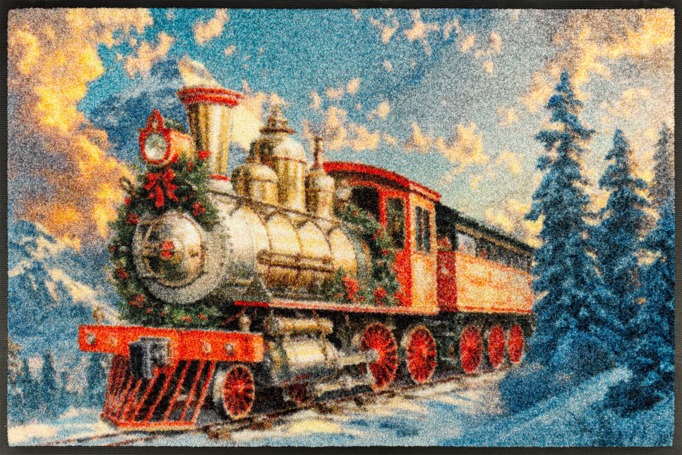 wash+dry by Kleen-Tex Fußmatte Snow Express, rechteckig, Höhe: 7 mm, waschb günstig online kaufen