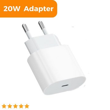 Shopbrothers Schnellladegerät USB-C 20W Power Adapter inkl. Magsafe Ladeset iPhone magnetisches Ladekabel, (100 cm), Magsafe, Ladekabel iPhone, Handyladekabel