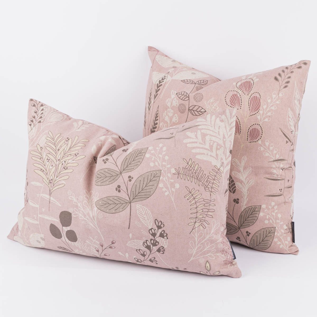 SCHÖNER LEBEN. Dekokissen Kissenhülle Soft Calming Leaves rosa div. Größen günstig online kaufen
