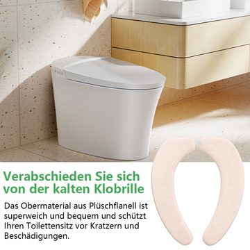 WC-Deckelbezug 2 Stück Toilettensitz Winterverdickung Sitz Toilettensitz-Aufkleber Juoungle