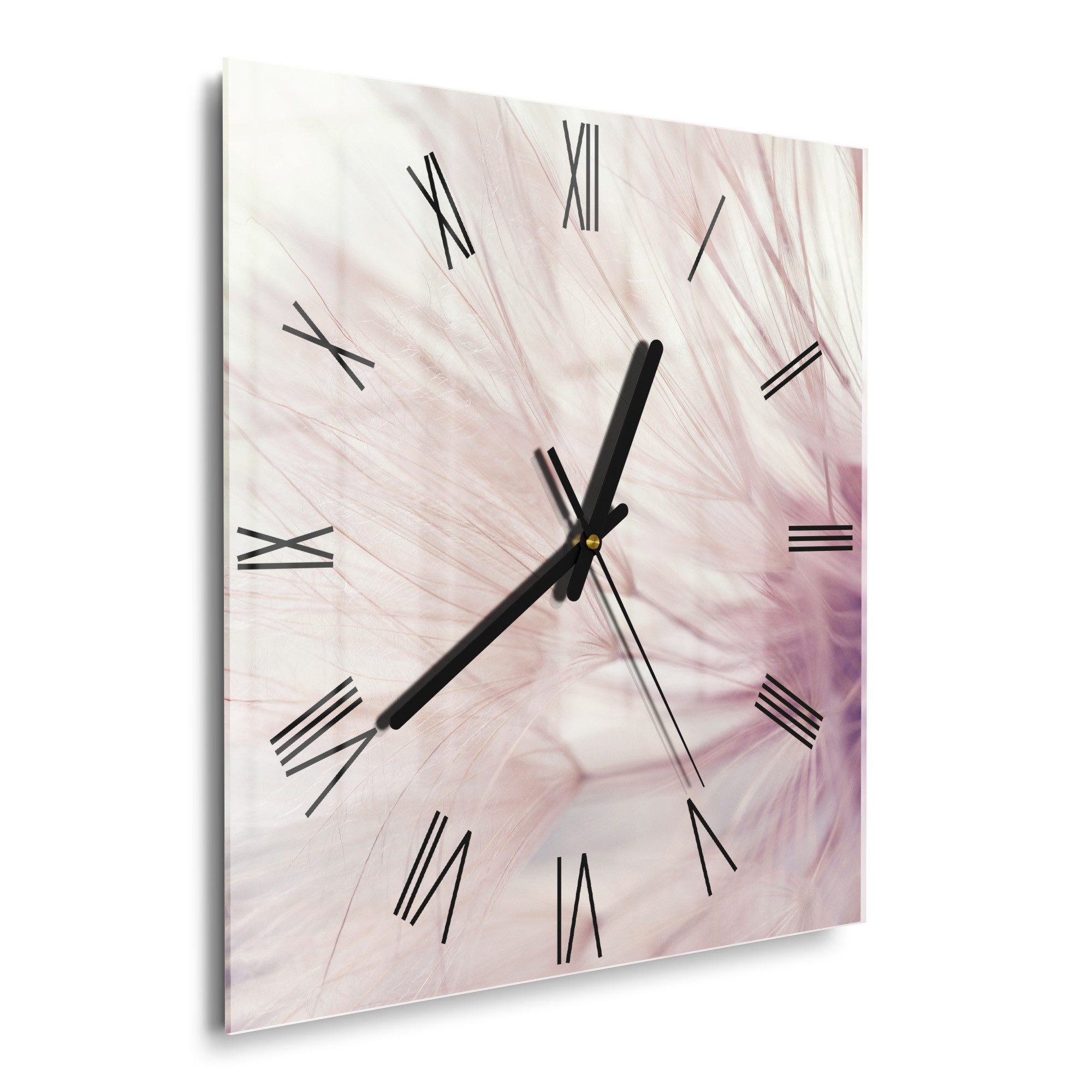 DEQORI Wanduhr 'Zarte Pusteblume' (Glas Glasuhr günstig online kaufen