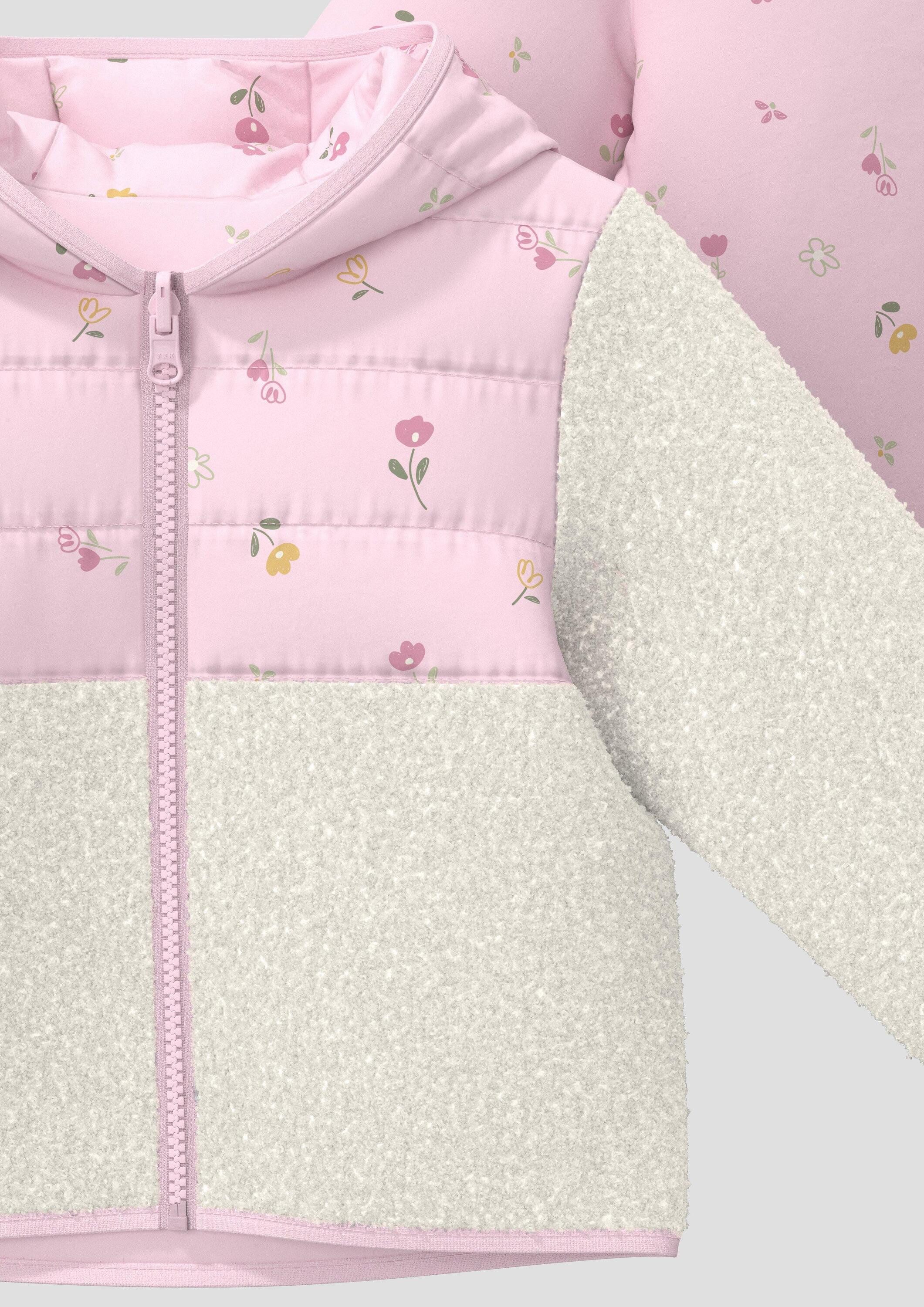 s.Oliver Funktionsjacke Outdoor-Jacke Unisex Wendejacke mit Teddyplüsch