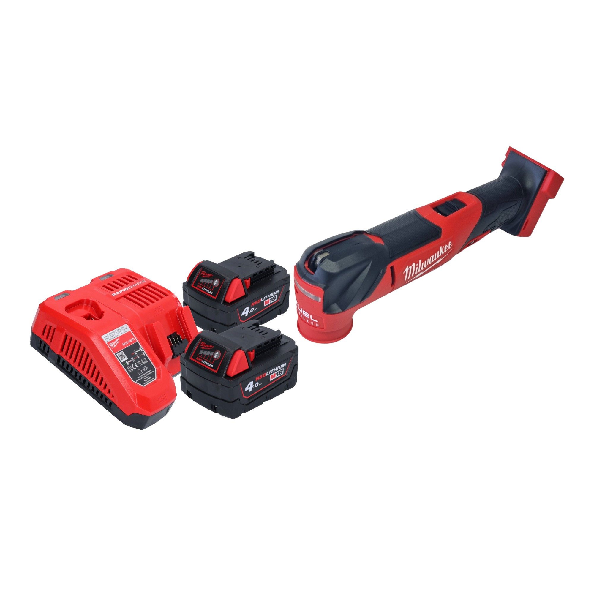 Milwaukee Akku-Multifunktionswerkzeug M18 FMT-402 18 V Brushless + 2x Akku 4,0 Ah + Ladegerät