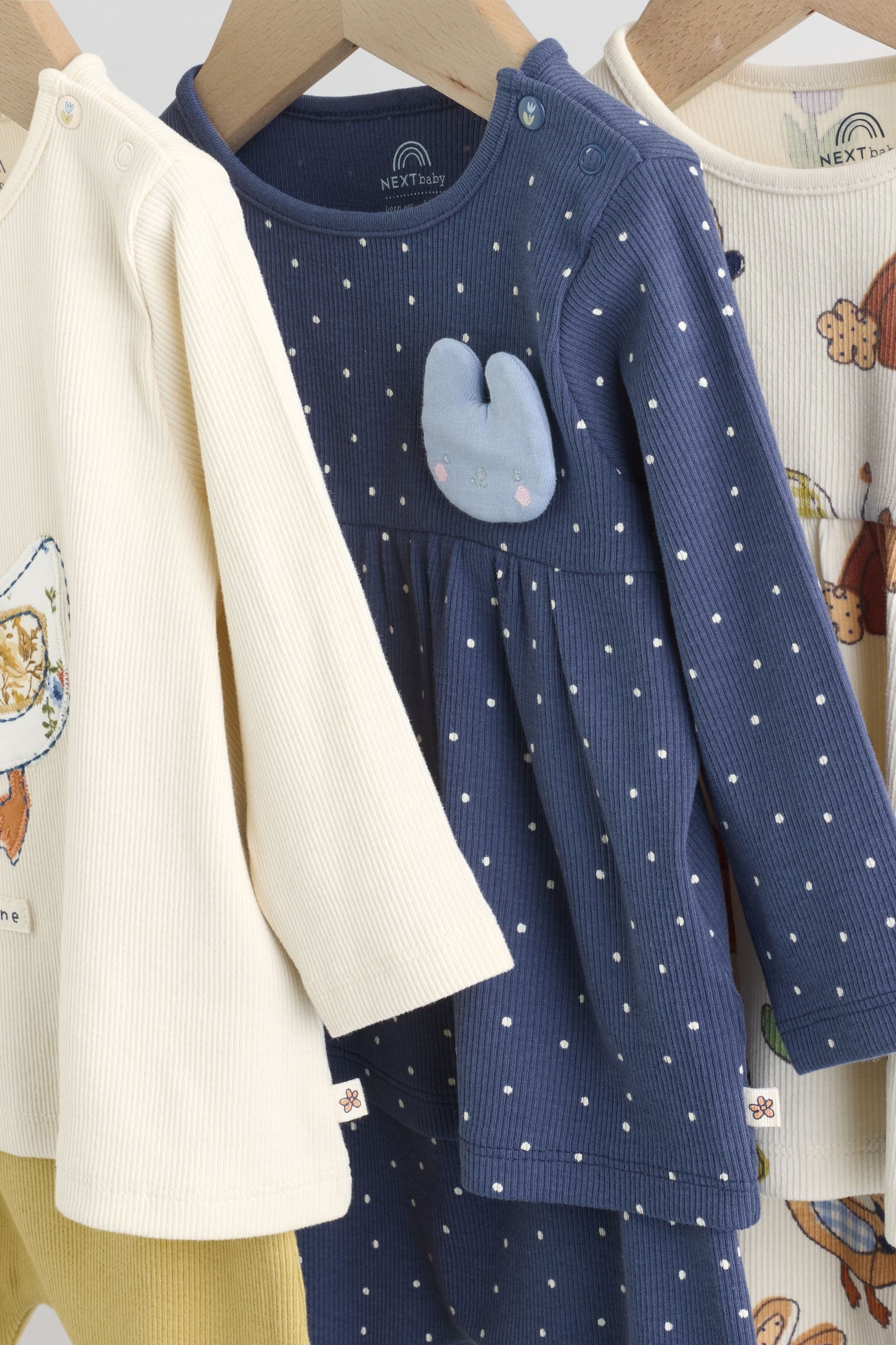 Next Shirt & Leggings Baby-Langarmshirts und Leggings, 6-teiliges Set (6-tlg)