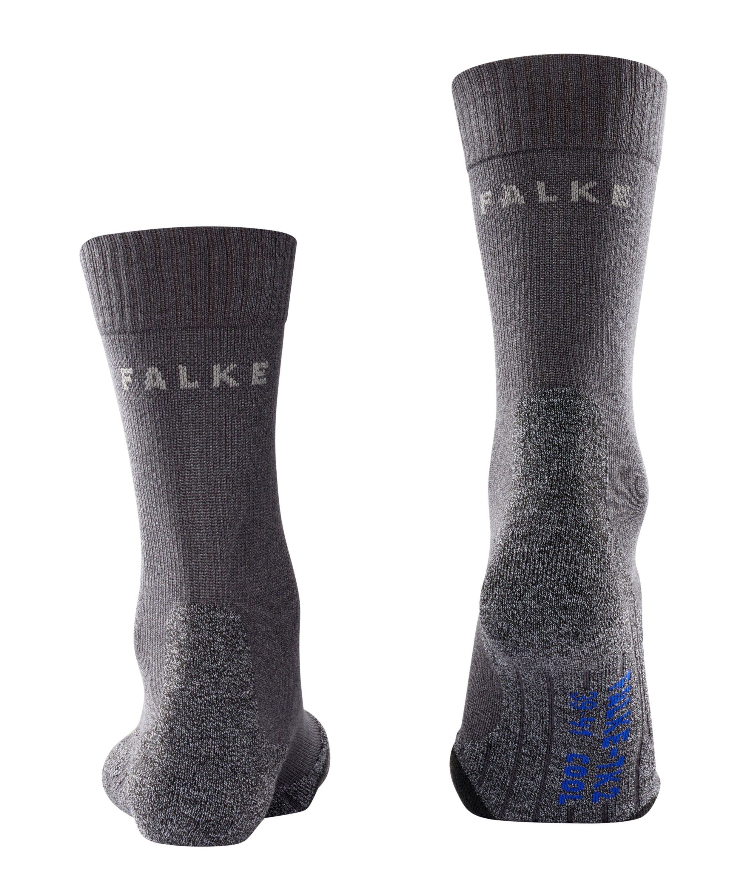 FALKE Wandersocken TK2 asphalt Komfort hoher im Explore Cool (3180) (1-Paar) Mittelgebirge mel