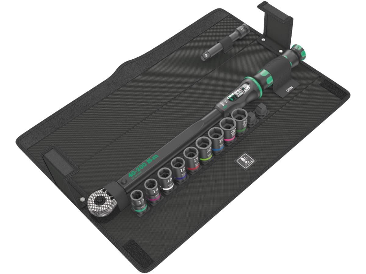 Wera Drehmomentschlüssel Click-Torque C 3 Set 2 (Set, 11 St., 11-tlg), für sicherheitsrelevante Beton-Schrauben mit definierten Drehmomenten