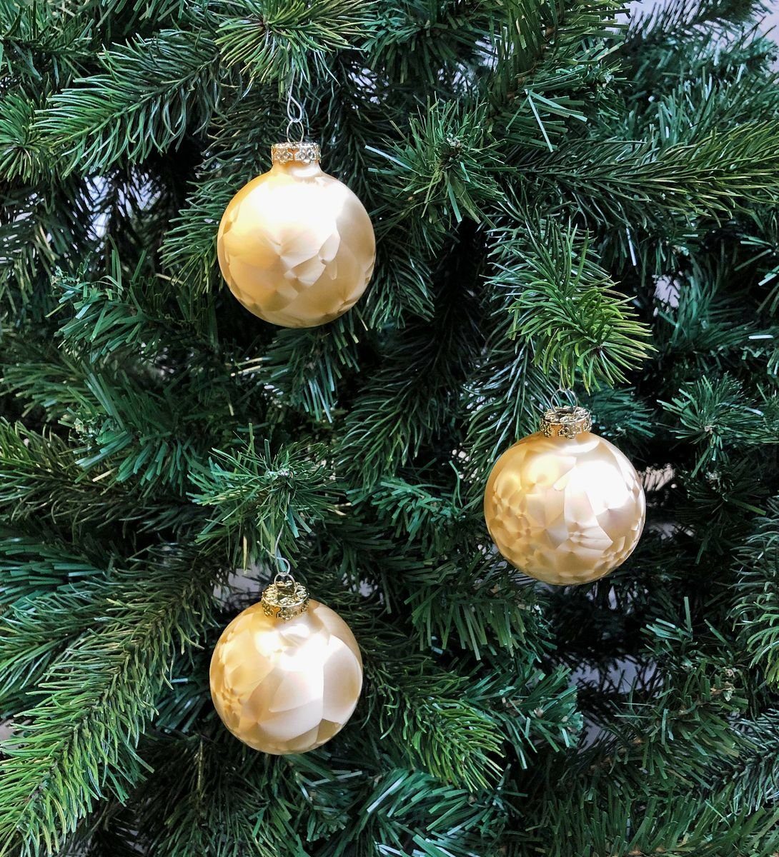 Thüringer Glasdesign Christbaumschmuck JACK 12x Glas Eislack Christbaumkuge günstig online kaufen